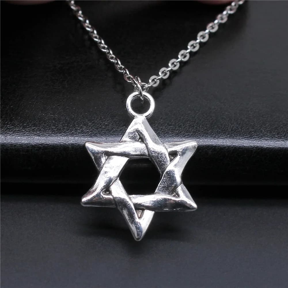 Star of David Pendant Necklace Silver Bronze Fashion Jewellery Gift — image 7
