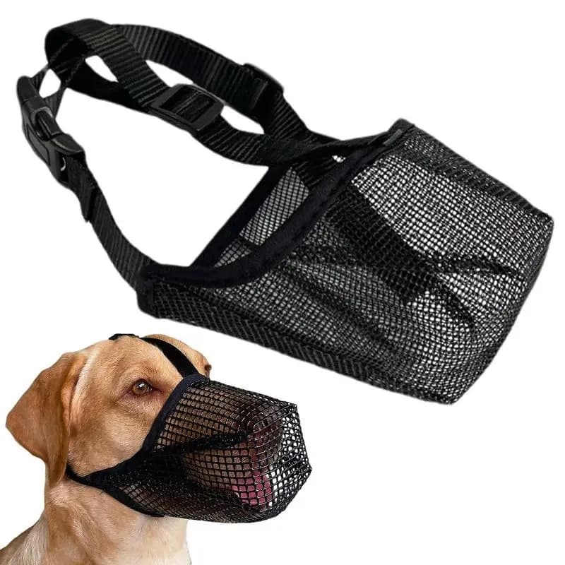 Dog Muzzle Adjustable Breathable Mesh Anti Bark Bite Pet Mouth Cover — image 5