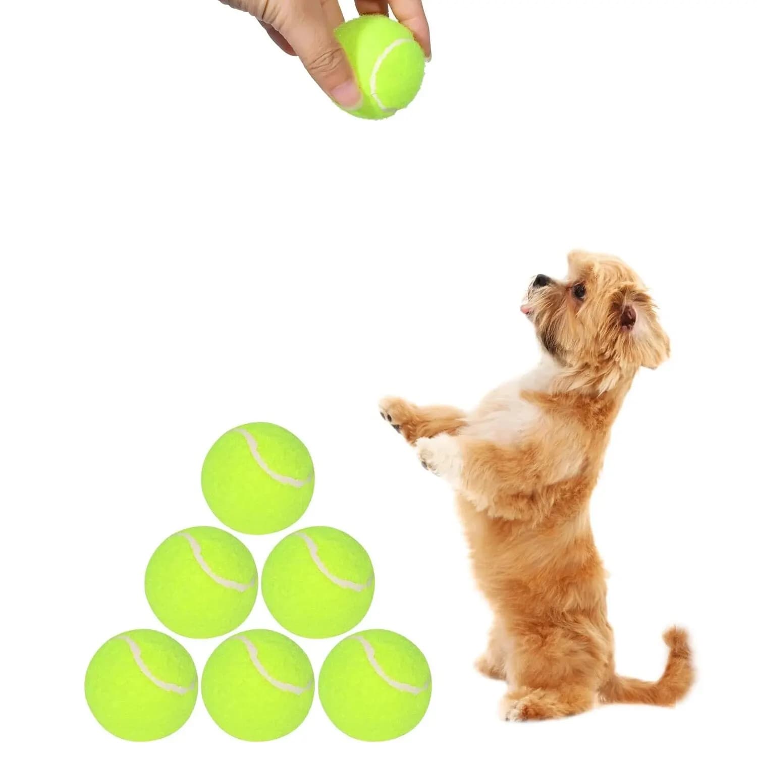 Tennis Balls for Dogs 2 Inch Small Dog Balls Compatible with Ball Launchers — image 2