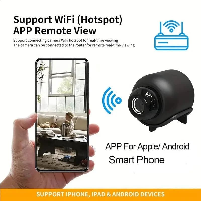 WiFi Camera Remote Monitoring Wireless Security Night Vision Network New Small U — image 2
