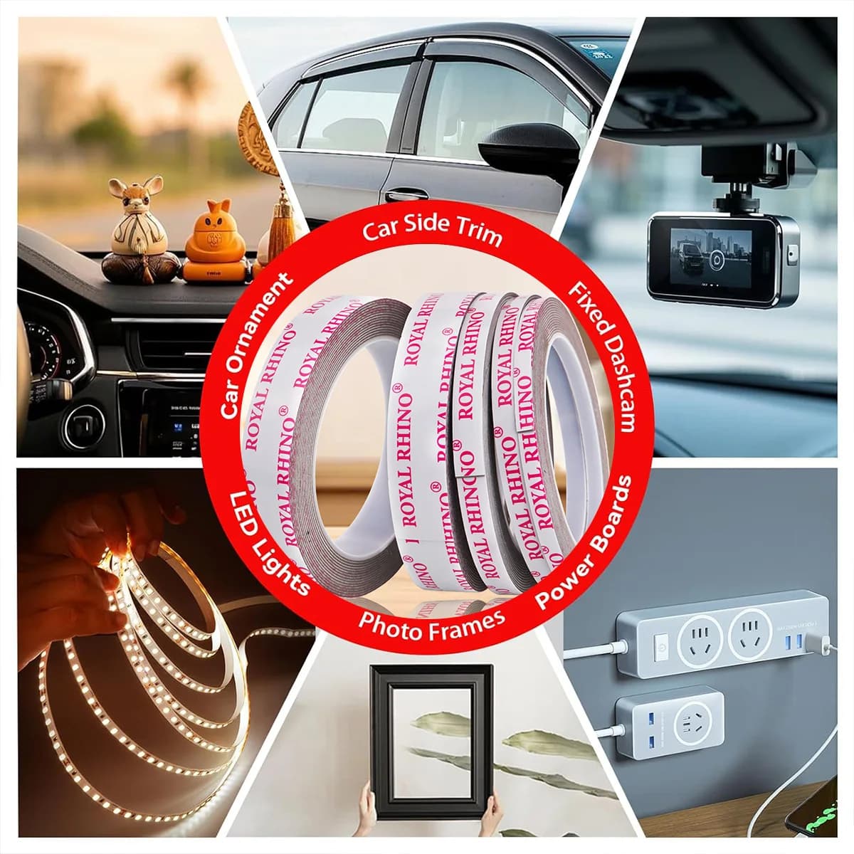 Extra Strong Double Sided Tape 450cm Adhesive for Car Mounting Tear Off — image 6