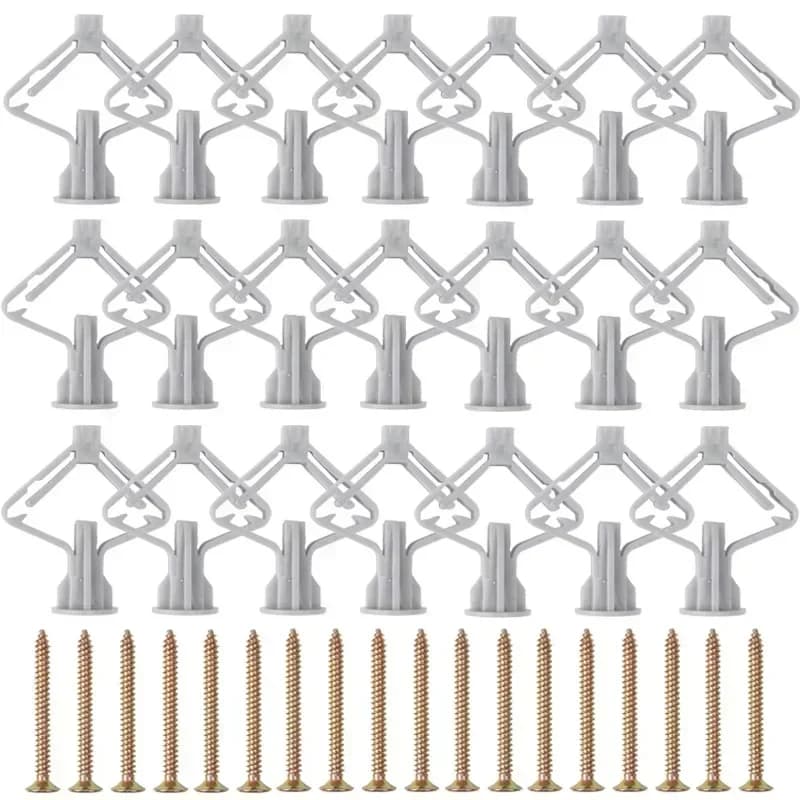 200 Pcs Drywall Anchors Expansion Plugs Self-Drilling Gypsum Board Wall Fixing UK — image 7