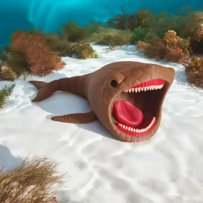 3D Printed Deep Sea Monster Action Figure 4 Pcs Model Set — image 3