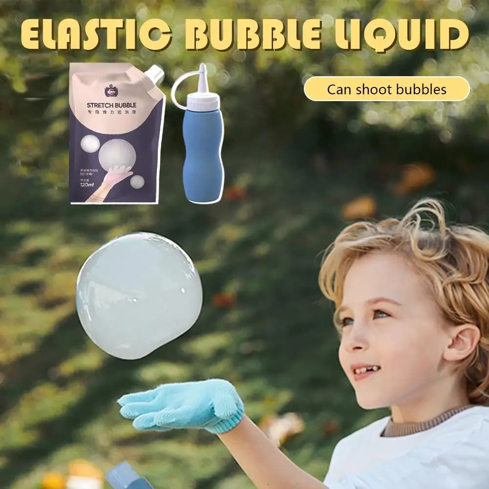 Smoke Bubble Stick Kit Rechargeable Mist Bubble Maker with Solution and Gloves — image 3