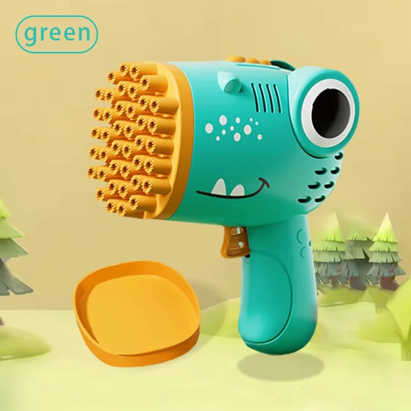 Dinosaur Bubble Machine Gun 40 Hole Electric Handheld Toy Outdoor Wedding — image 8