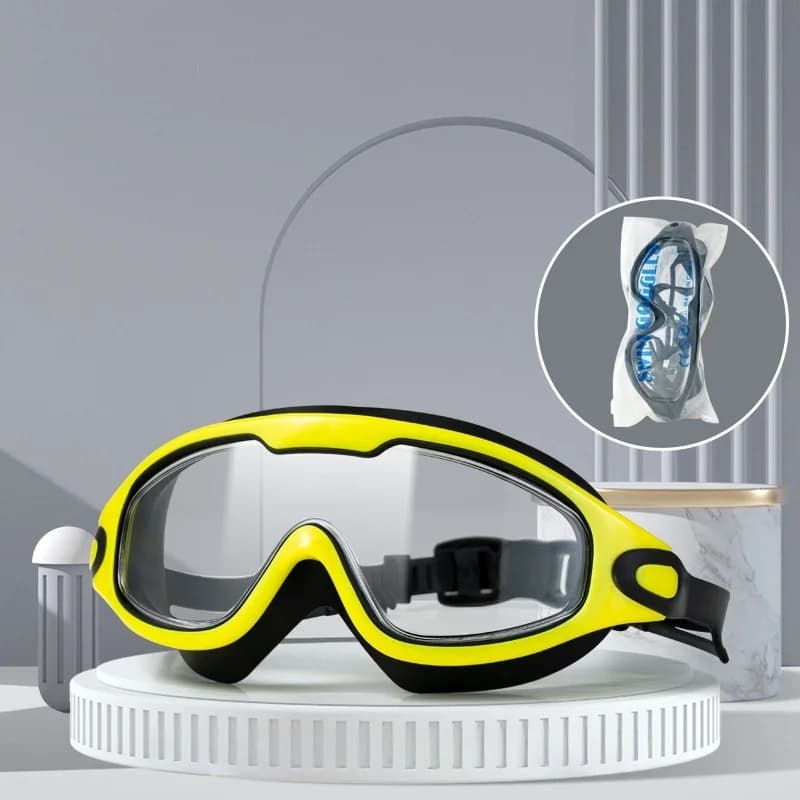 Professional Swimming Goggles Anti Fog Large Frame Swim Glasses with Earplugs — image 8