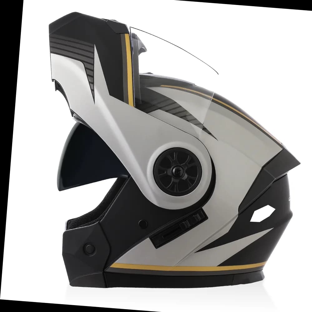 Flip Up Modular Full Face Motorcycle Helmet with Removable Liner — image 15