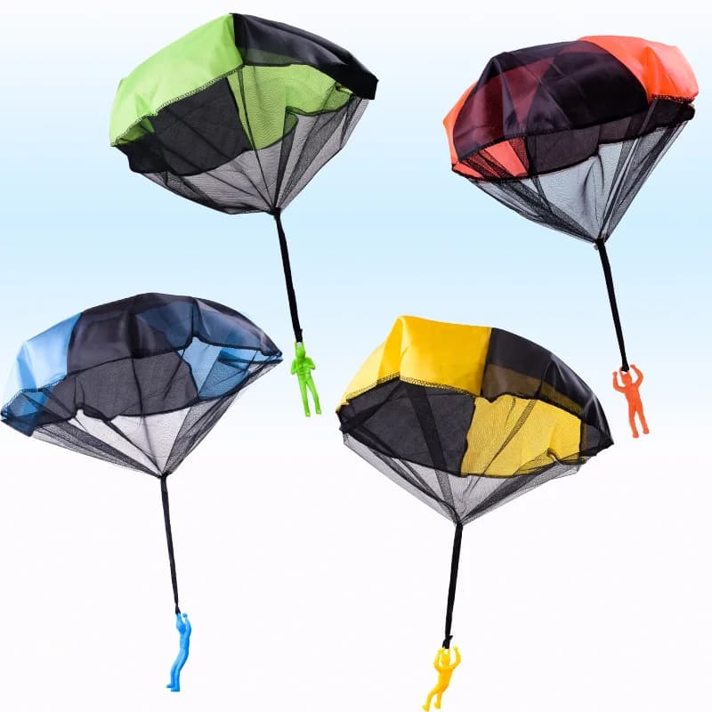 Hand Throwing Parachute Toy with Mini Soldier Outdoor Game Funny Kids — image 3