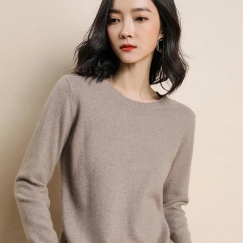 Women's Sweater O-Neck Pullover Warm Casual Knitwear Korean Fashion New Autumn U — image 2
