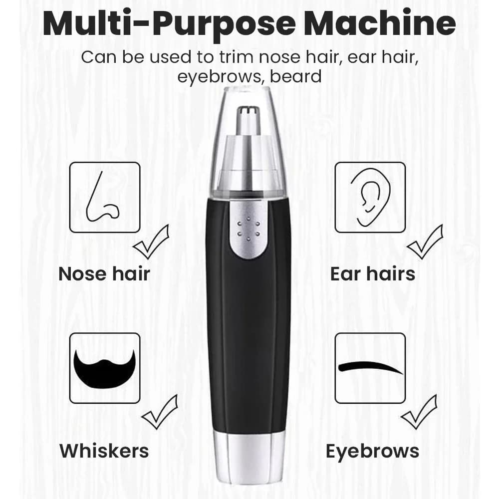 Facial Hair Trimmer 3-in-1 Rechargeable Nose Ear Eyebrow Shaver New Painless for — image 2