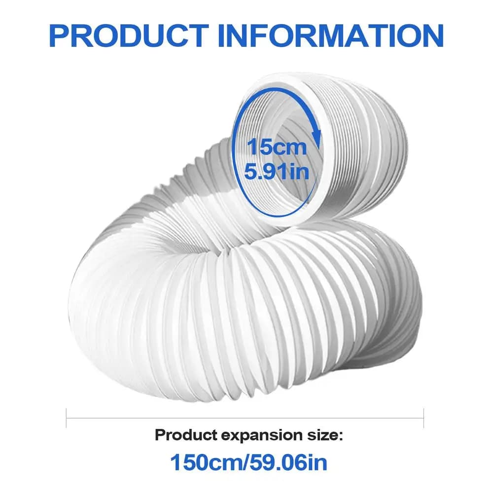 Portable Air Conditioner Hose 13cm 15cm Diameter Anti-Clockwise Thread 300mm — image 8