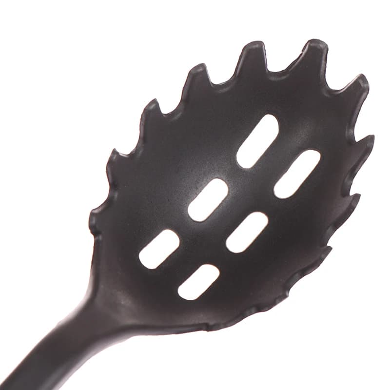 6 Pcs Nylon Multifunction Black Shovel Spoon Soup Ladle Spatula Set Non Stick — image 5
