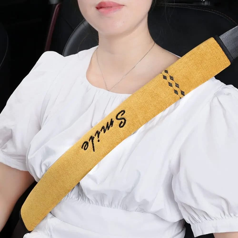 Car Seat Belt Cover Shoulder Protector Chenille Guard Adult Universal Cosy — image 11