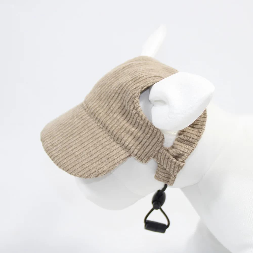 Dog Baseball Cap Corduroy Adjustable Pet Sun Hat Fashion Durable — image 11