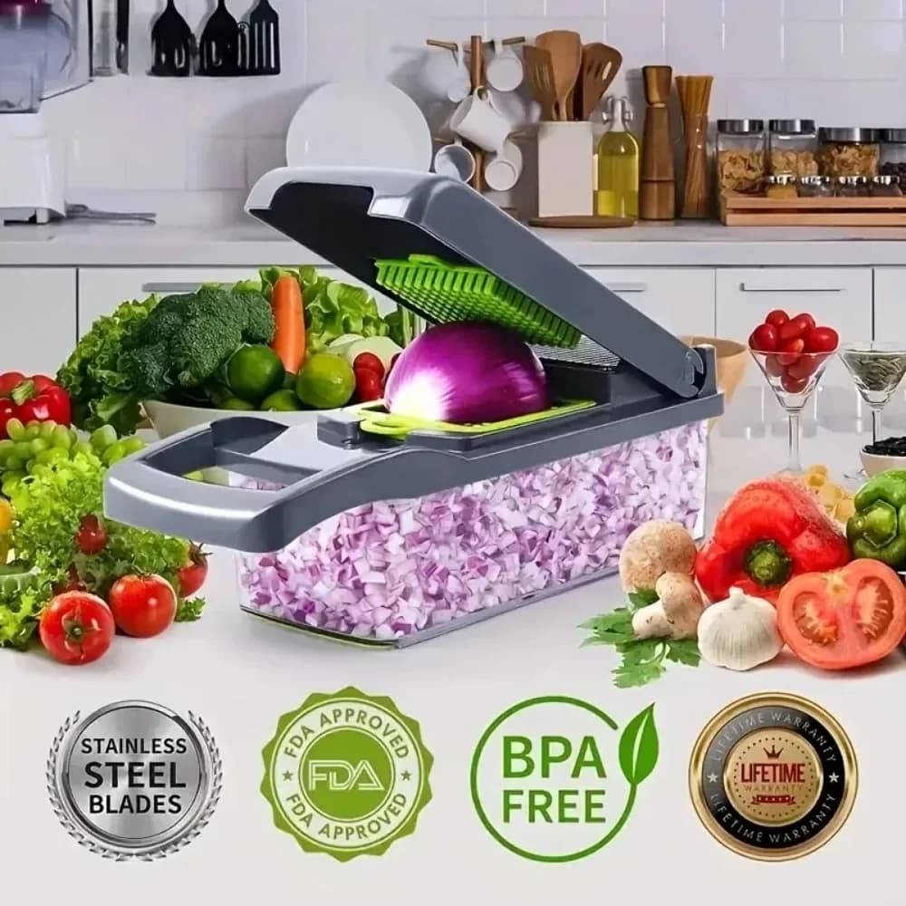 Multifunctional 14-in-1 16-in-1 Vegetable Chopper Slicer Dicer Kitchen Food Tool — image 2