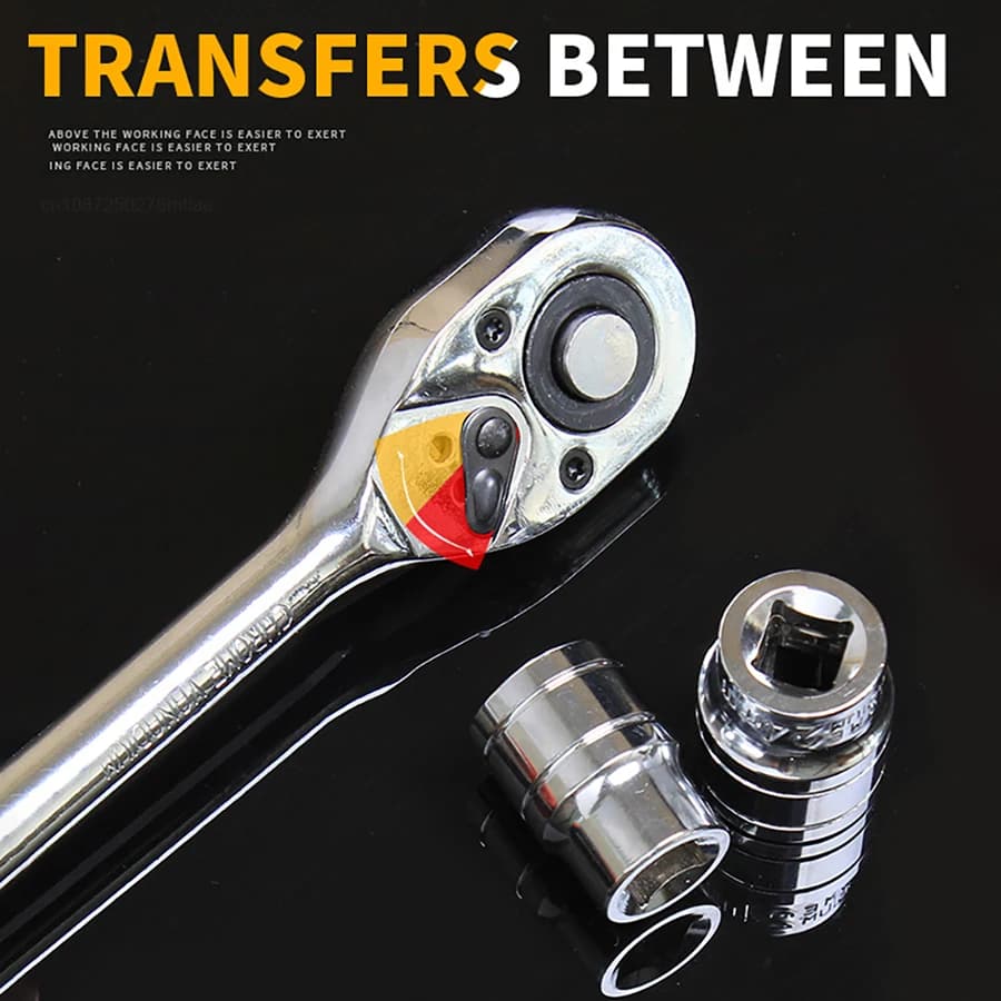 Universal Socket Wrench Kit with Extension Rod for Car Motorcycle Automotive — image 5