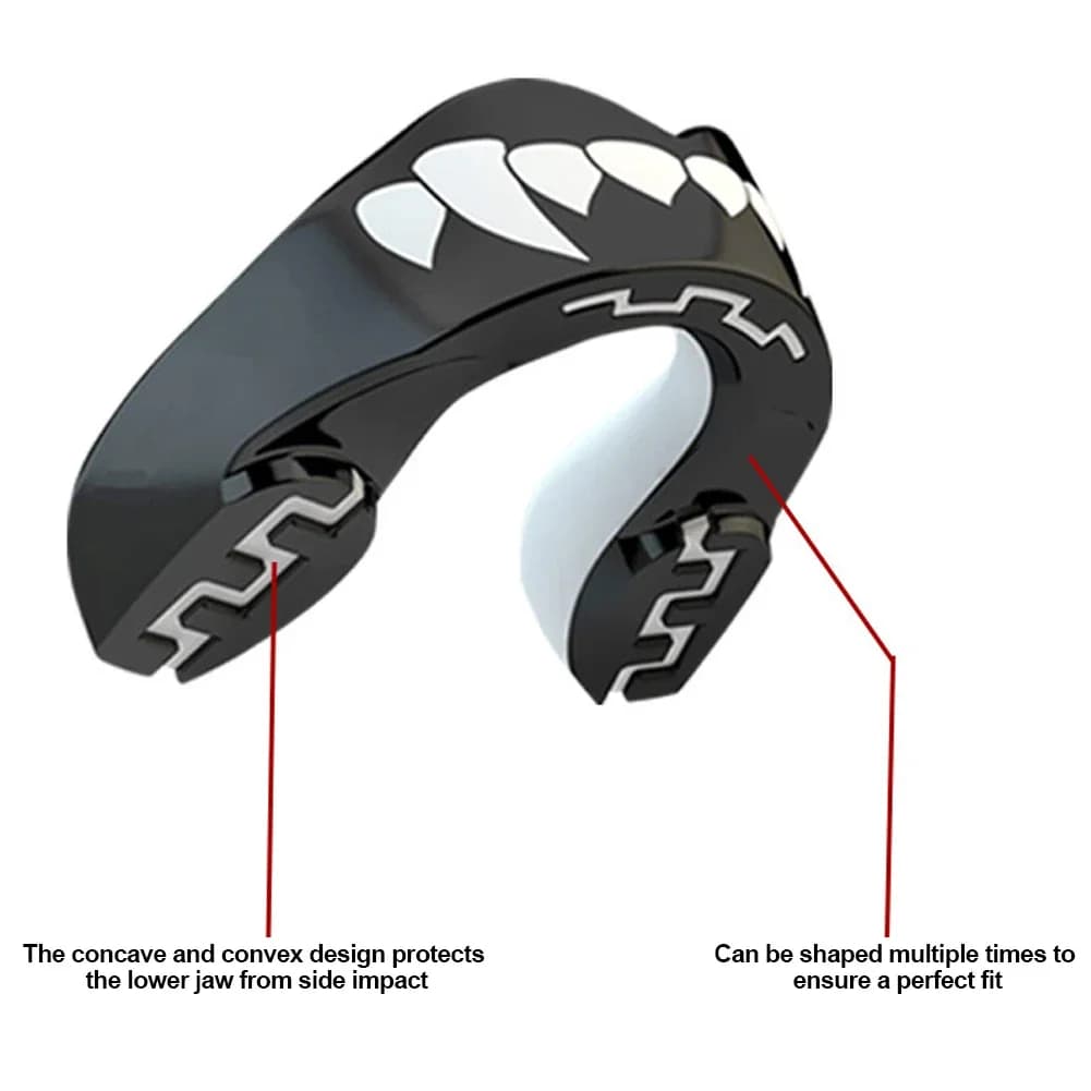 Mouth Guard Sports Teeth 3D Technology Double Layer Boxing New Perfect Fit with — image 6