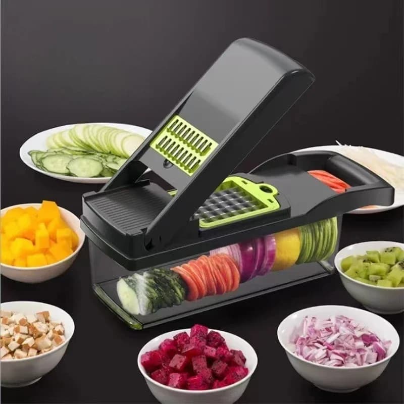 16 Pcs Vegetable Chopper Slicer Dicer Grater Peeler Kitchen Tool Set — image 2