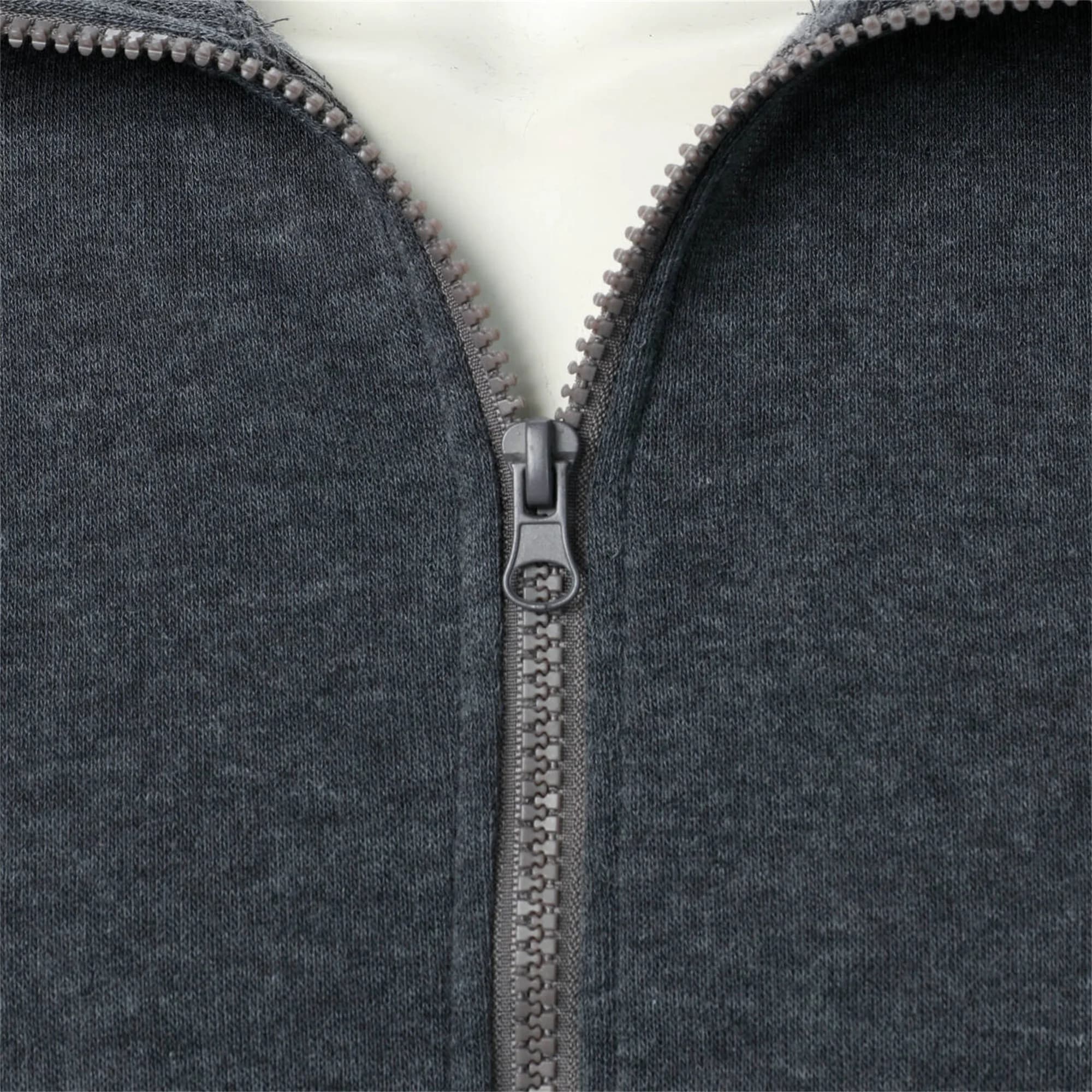 Men's Casual Sports Jacket Zip Stand Collar Solid Colour Lightweight Top — image 4