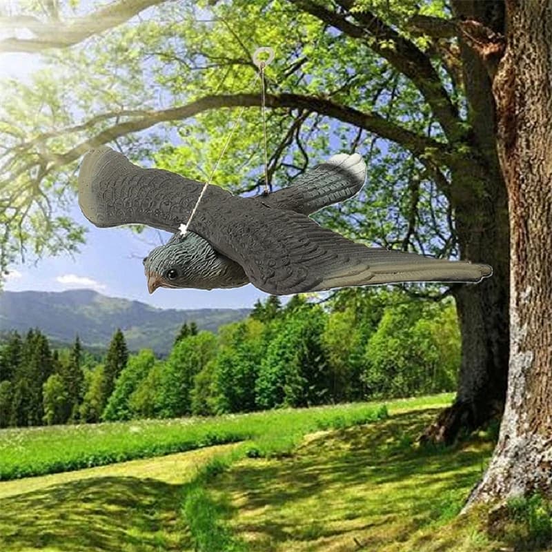 Fake Flying Falcon Hawk Bird Repellent Decoy Pest Control Garden Scarer — image 2