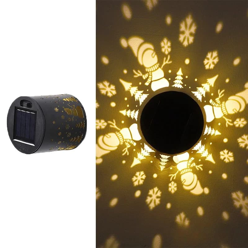 Solar Mandala Wall Lamp Outdoor LED Waterproof Fence Garden Decoration for Lawn — image 7