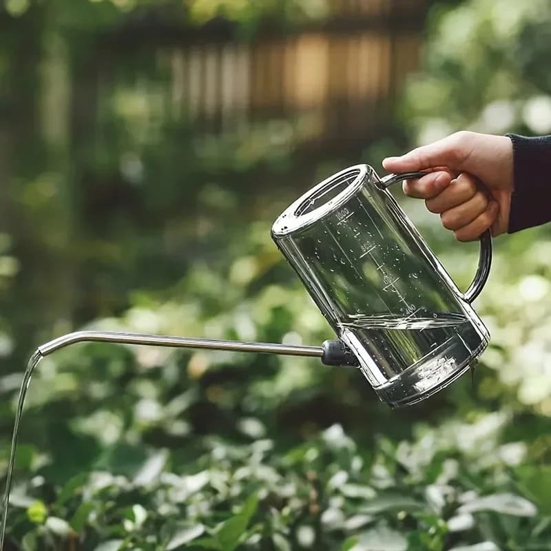1L Watering Can with Gardening Shovel Set Garden Irrigation Spraying Long Spout — image 4