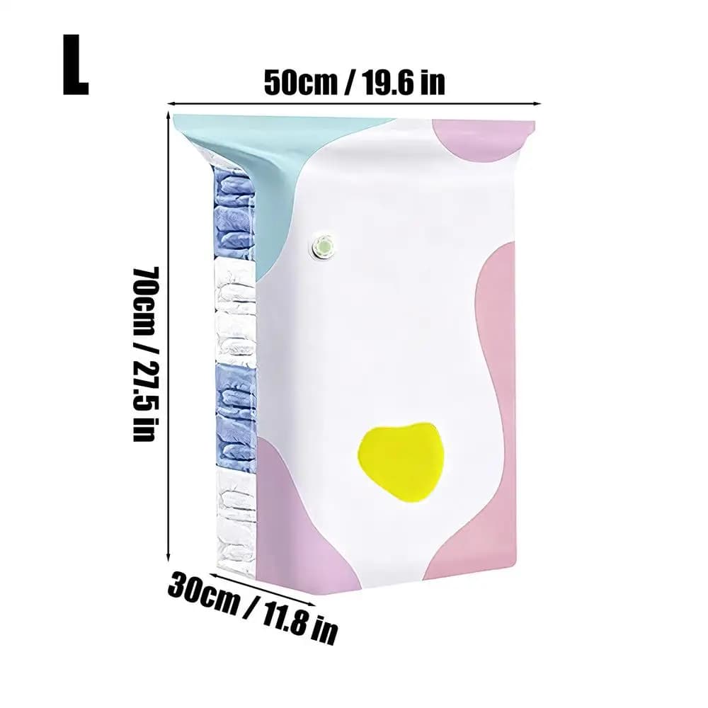 Vacuum Storage Bags for Clothes No-Pump Compression Space Saving Sealing — image 8