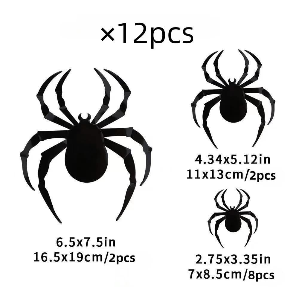 12 Pcs Halloween 3D Bat Wall Stickers Decoration Party Decor Furniture Yard — image 6