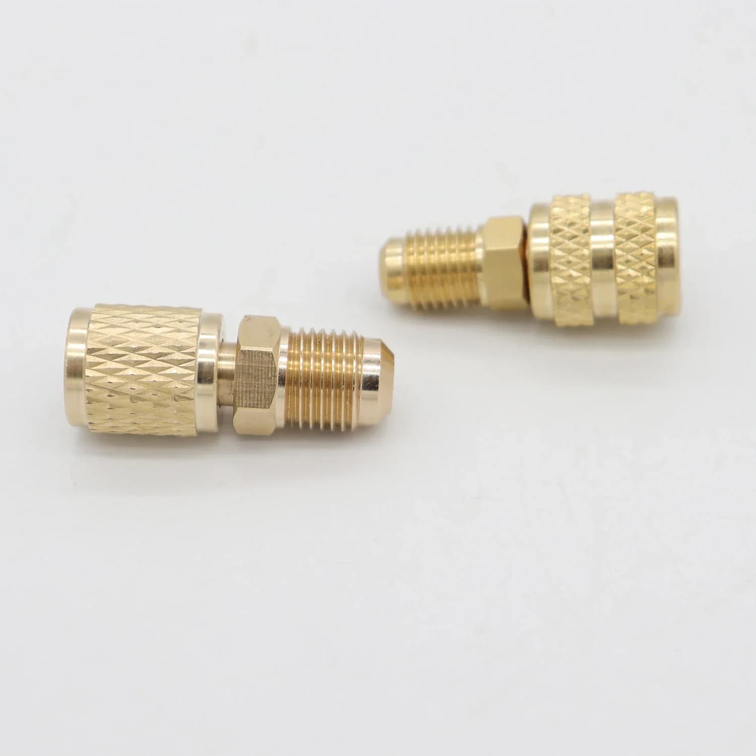 Vacuum Pump Brass Adapter R410a 5/16 SAE F To 1/4 SAE New 1PCS Quick Couplers UK — image 5
