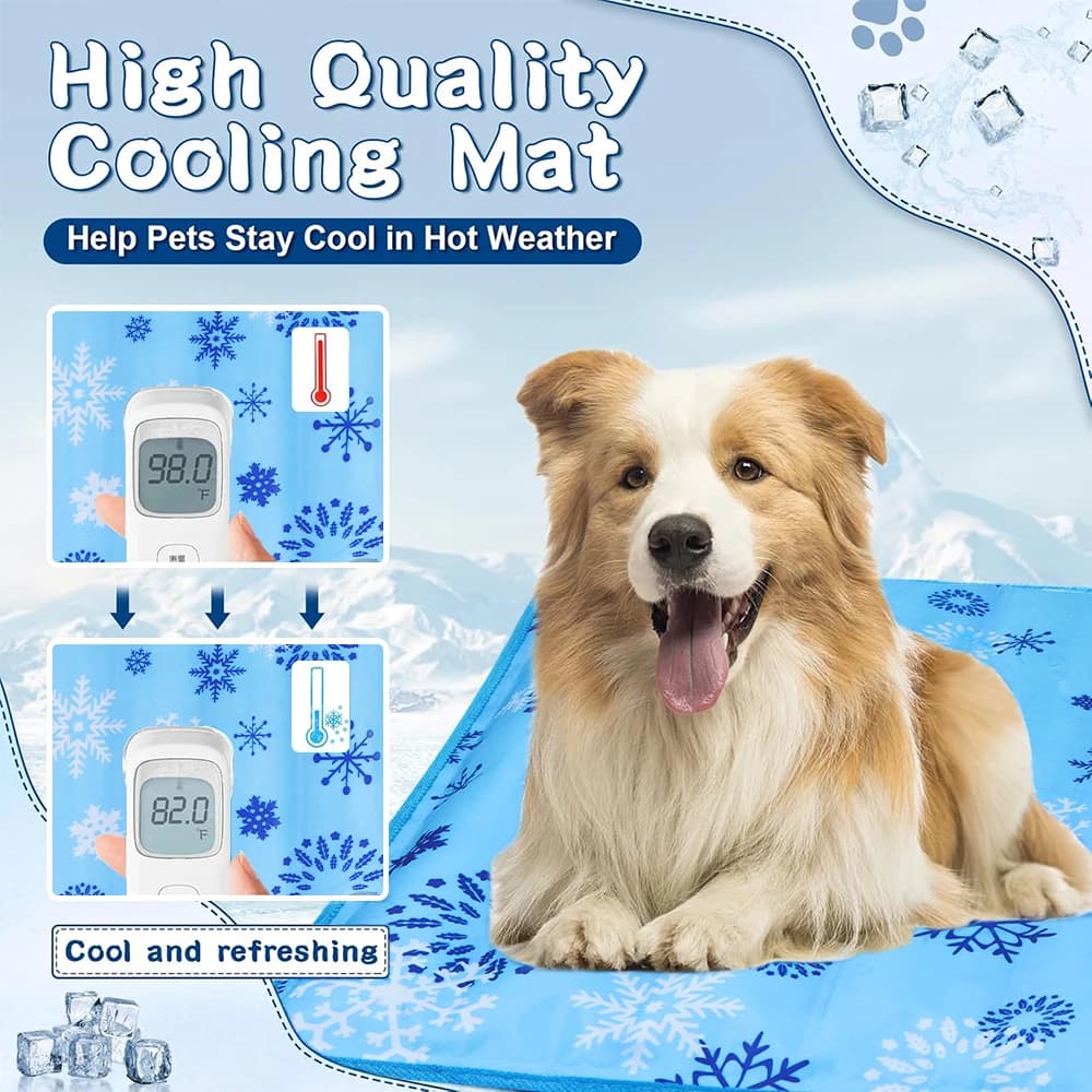 Self-Cooling Pet Mat for Dogs and Cats Waterproof Summer Cooling Pad Bed — image 4