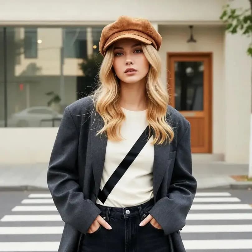 Newsboy Cap Beret Women Vintage Painter Hat Winter Octagonal Caps New Hats For U — image 5