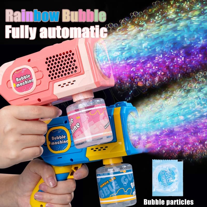 Electric Automatic Bubble Machine Gun Kids Toy Summer Beach Outdoor Games — image 2