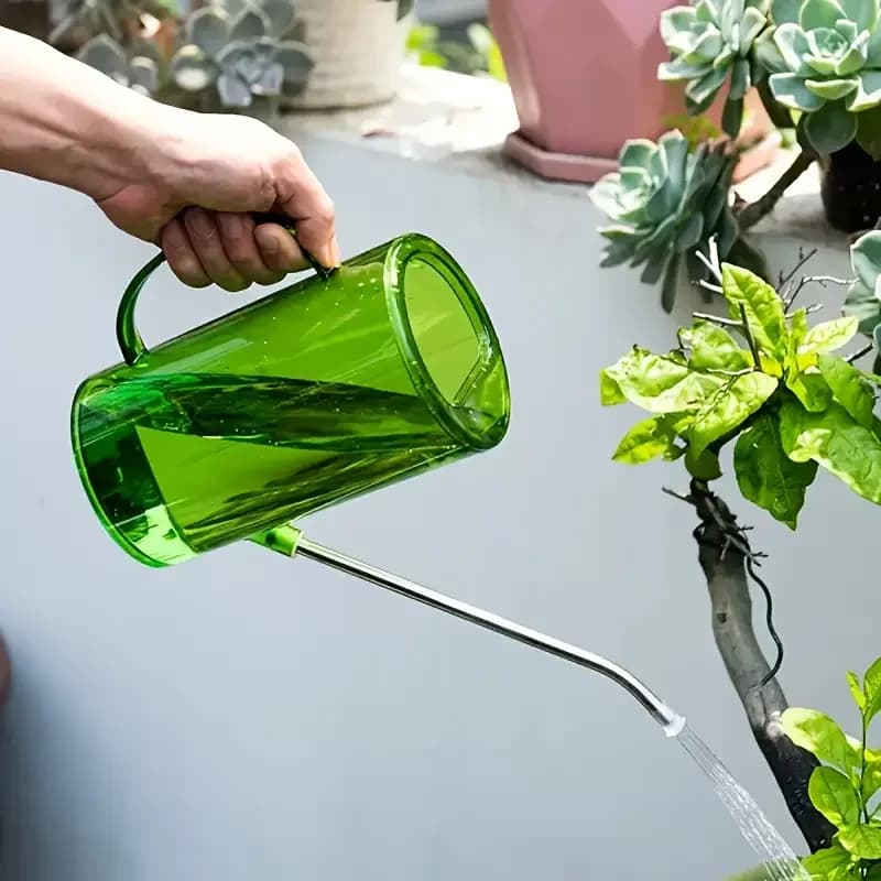 1L Watering Can with Gardening Shovel Set Garden Irrigation Spraying Long Spout — image 5