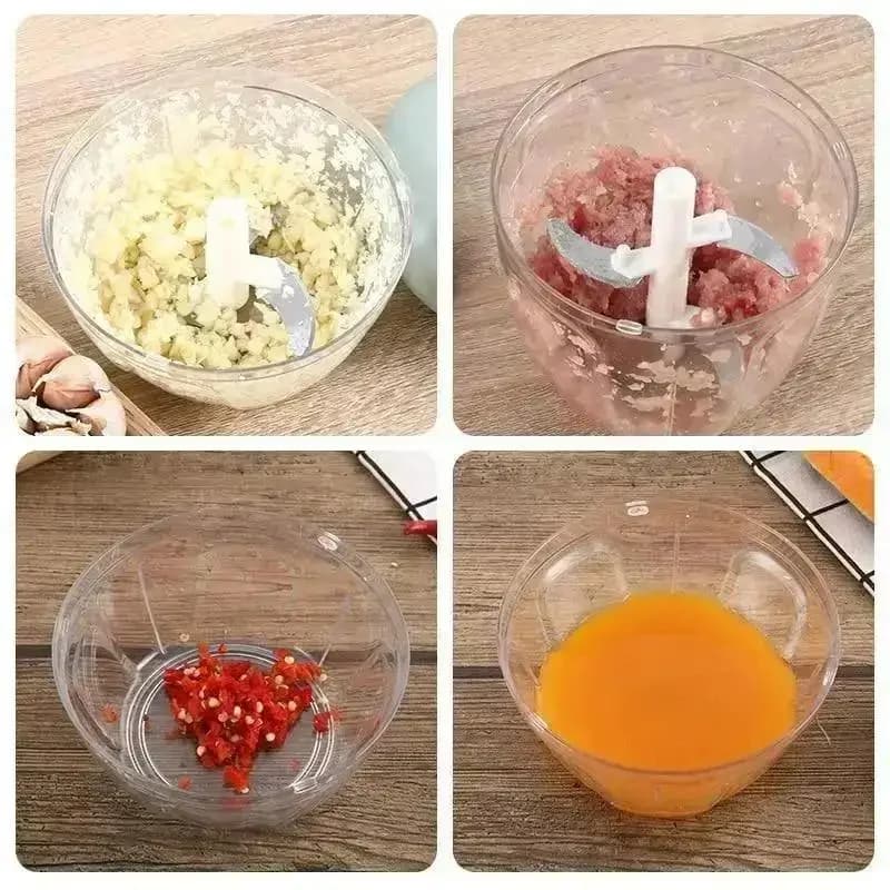 Manual Garlic Chopper Vegetable Cutter Slicer Fruit Crusher Kitchen Gadget — image 5