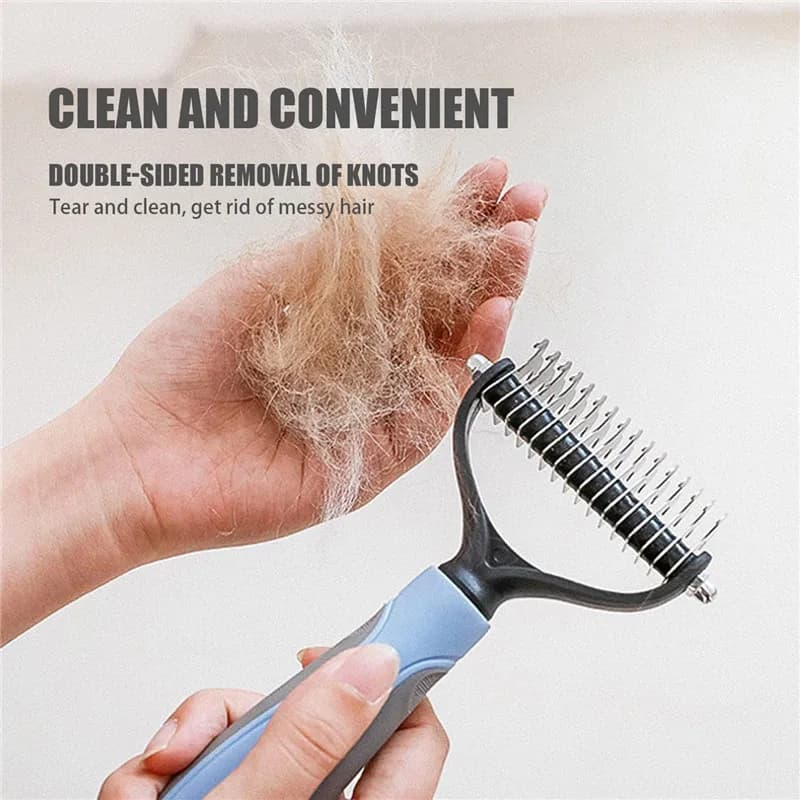 Dematting Tool 2pcs Pet Dog Grooming Brush Comb Cat Hair Remover New Pro Tools U — image 6
