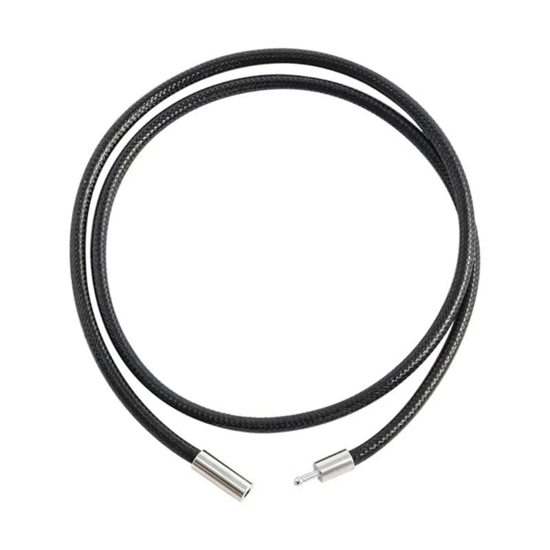 Braided Leather Necklace Wax Rope Chain Pendant Cord Secure Clasp New Leathers U — image 8