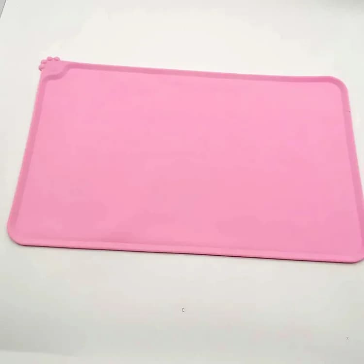 Silicone Dog Bowl Mat Waterproof Non-Stick Food Feeding Pad Puppy Placemat Pet U — image 10