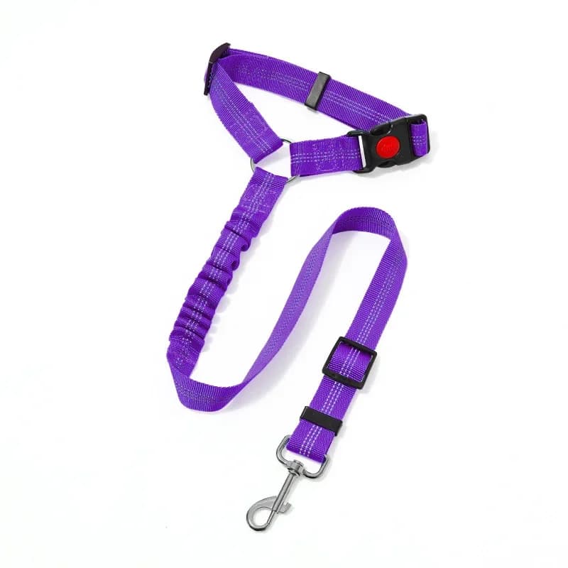 Dog Car Seat Belt Adjustable Reflective Pet Safety Collar New Accessories for UK — image 7
