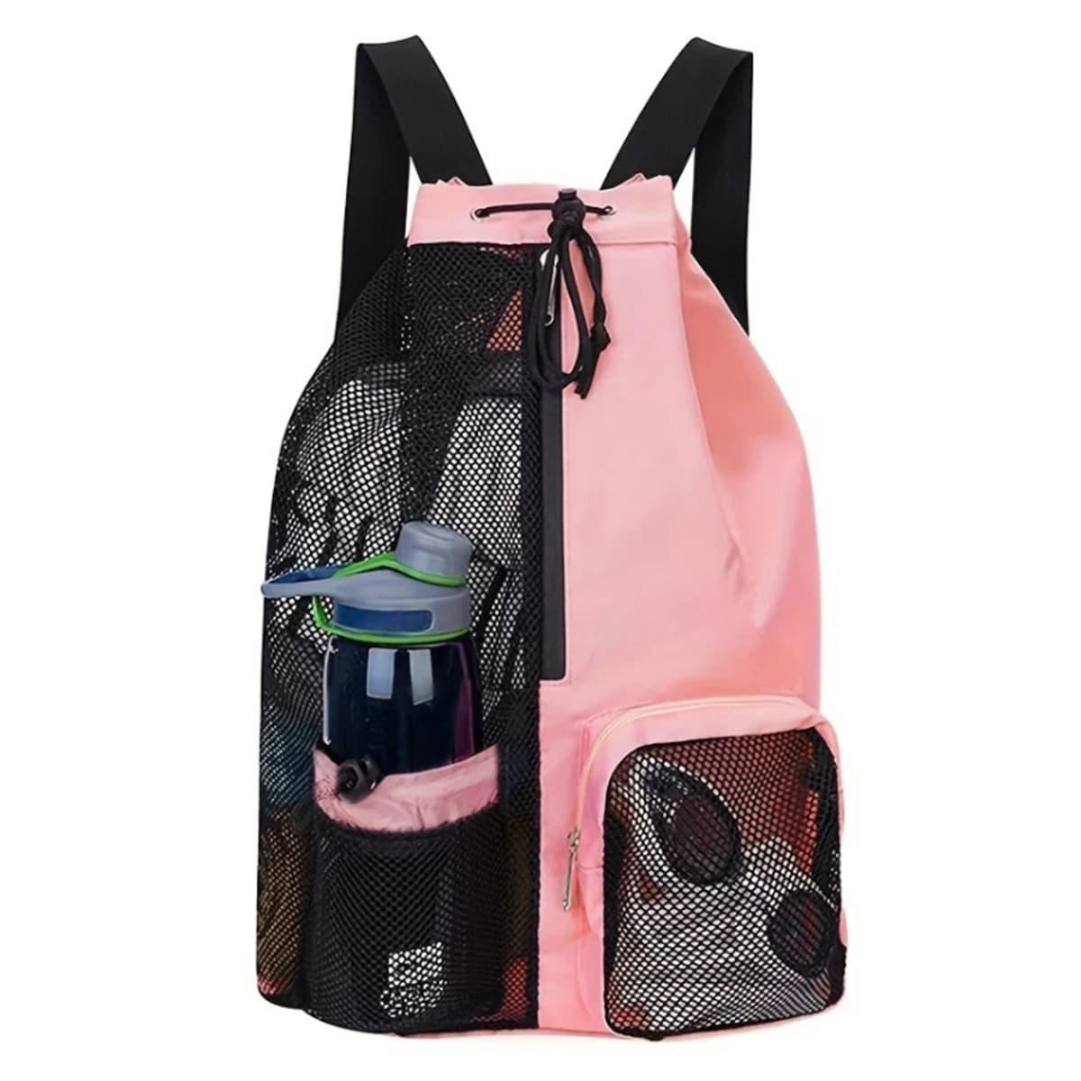 Beach Backpack Mesh Drawstring Wet Bag Swimming Gym Yoga Storage New Outdoor Set — image 9