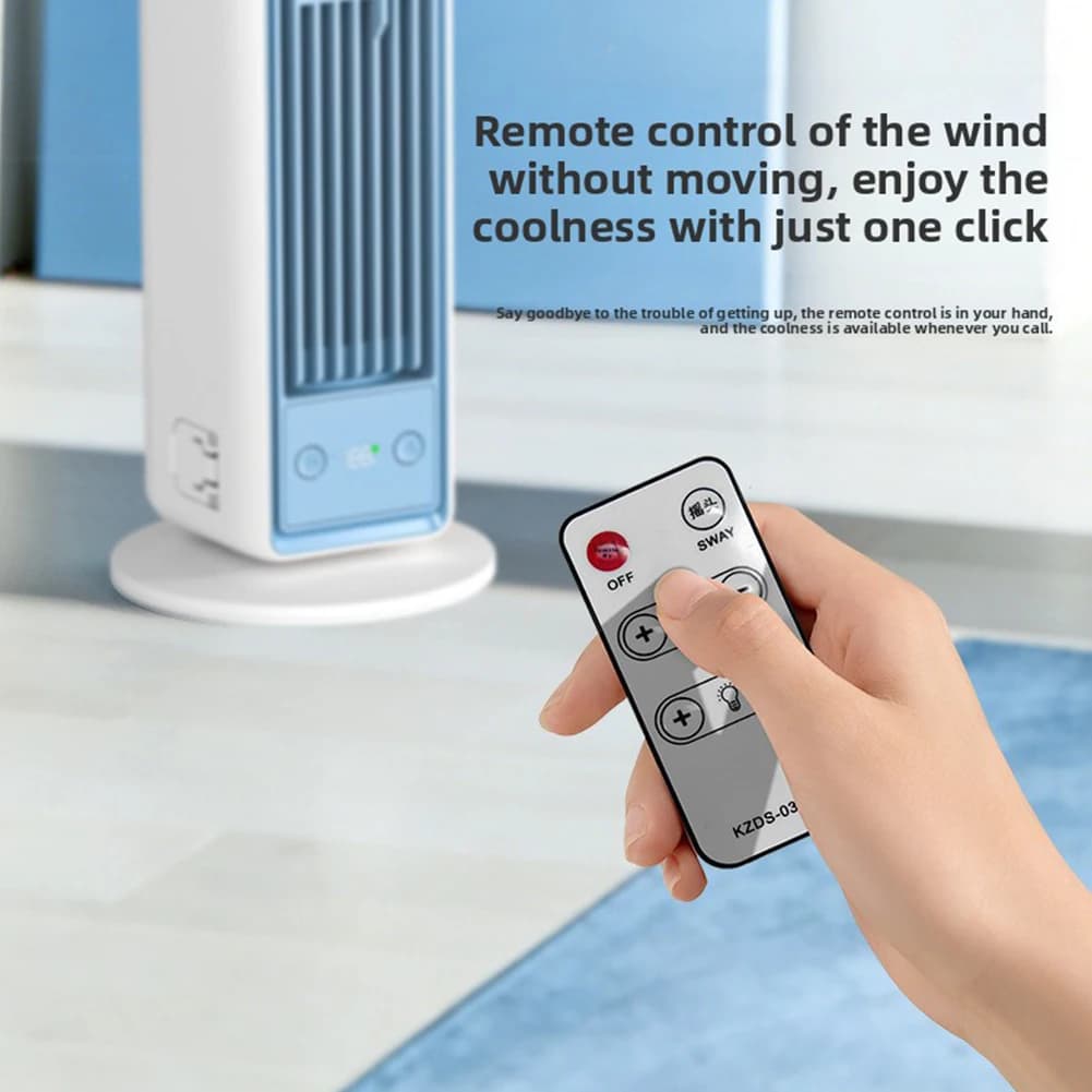 Tower Fan USB Rechargeable Quiet Desktop 3 Speeds Remote Control Air UK — image 5