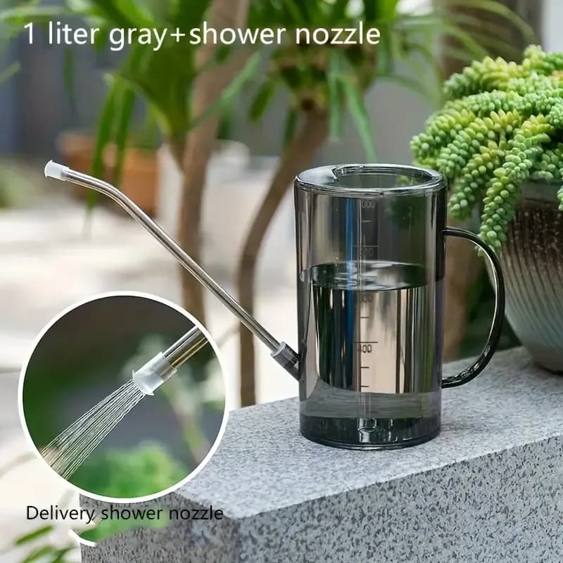 1L Watering Can with Gardening Shovel Set Garden Irrigation Spraying Long Spout — image 8