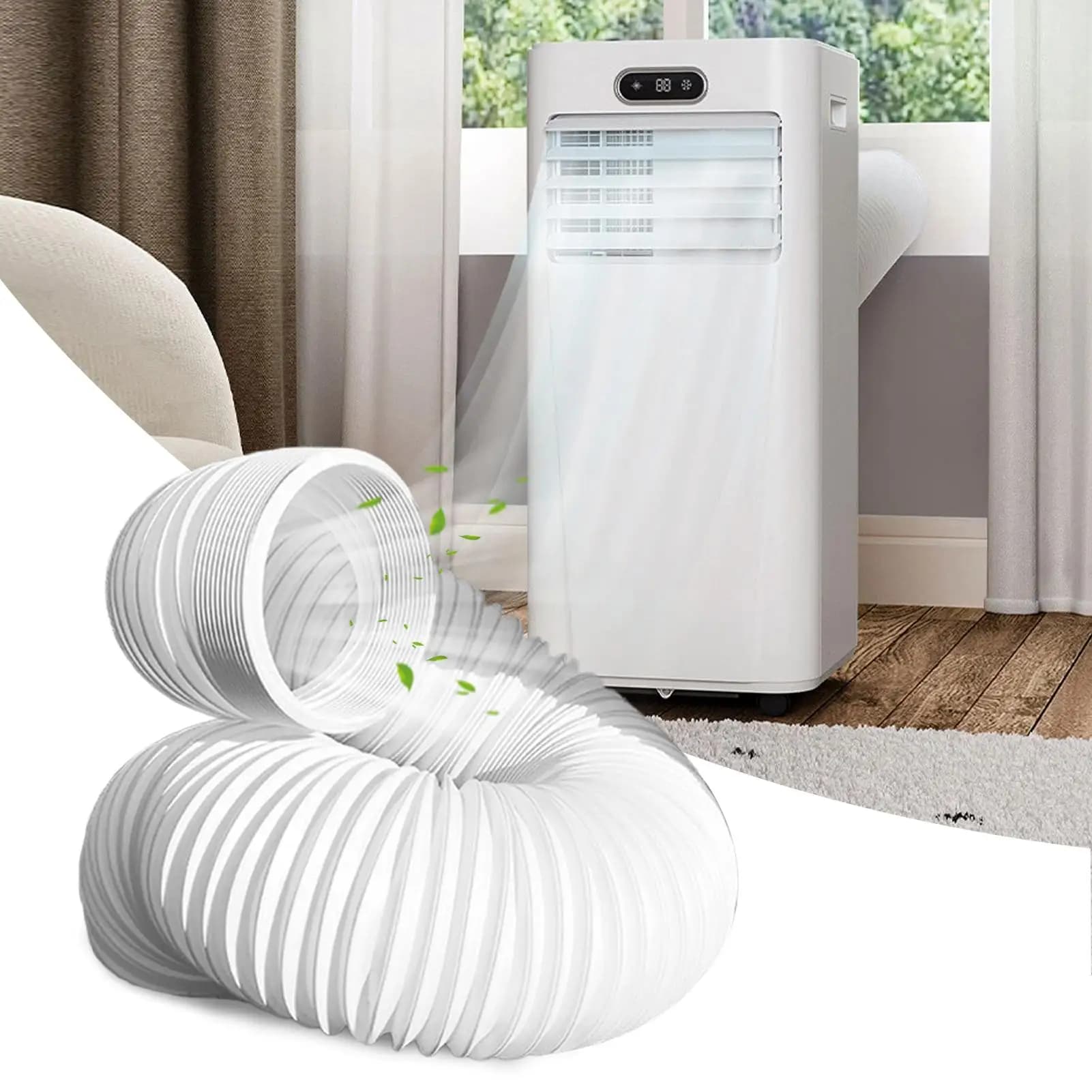 Portable Air Conditioner Hose 13cm 15cm Diameter Anti-Clockwise Thread 300mm — image 3