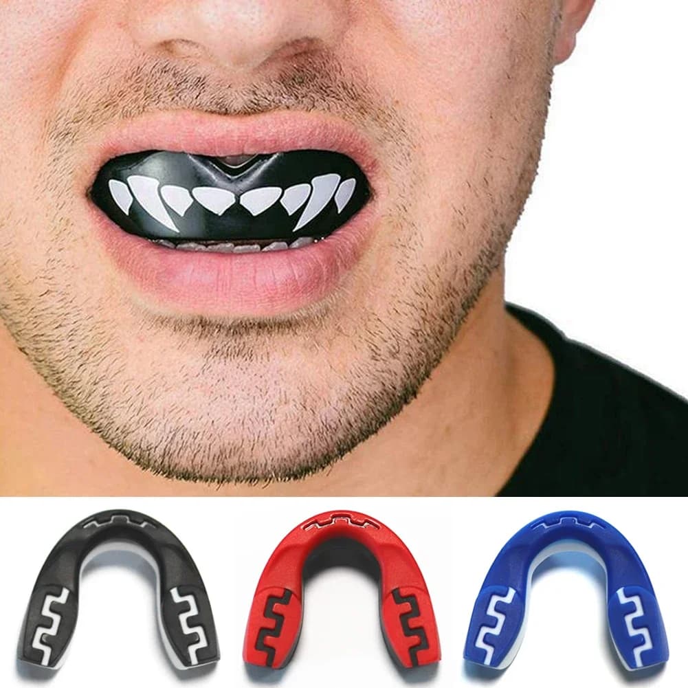 Mouth Guard Sports Teeth 3D Technology Double Layer Boxing New Perfect Fit with — image 3