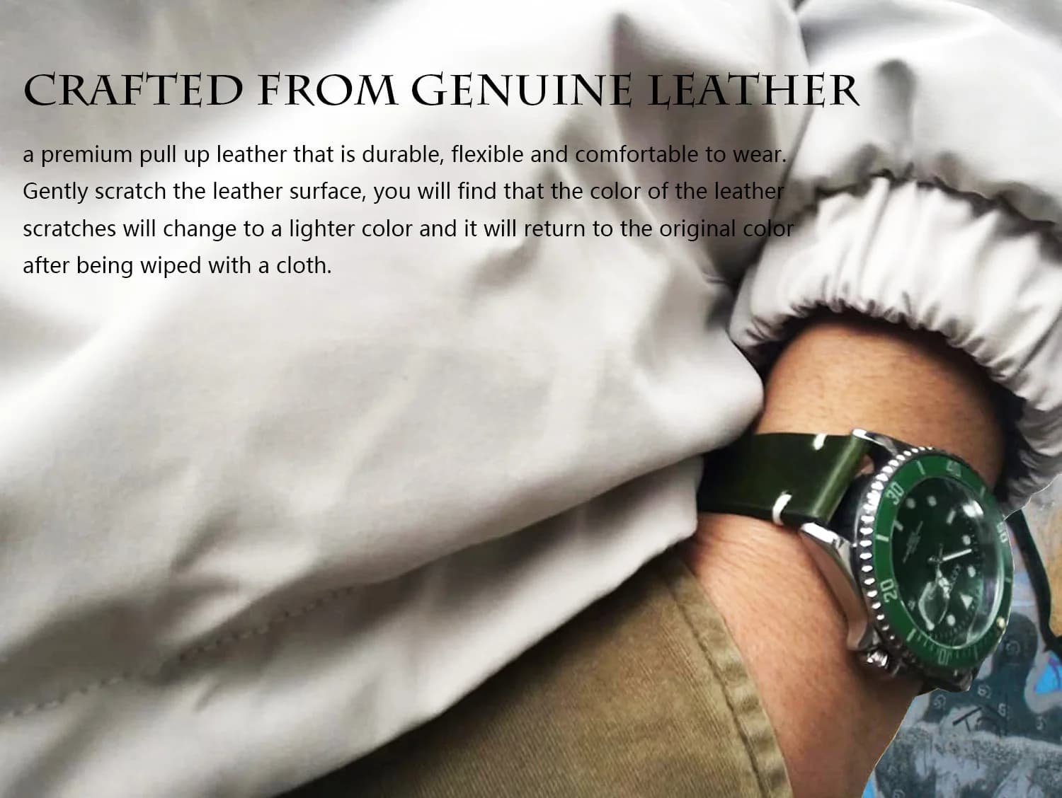 Genuine Leather Watch Band Quick Release 18-24mm Strap 18mm 19mm 20mm UK — image 3
