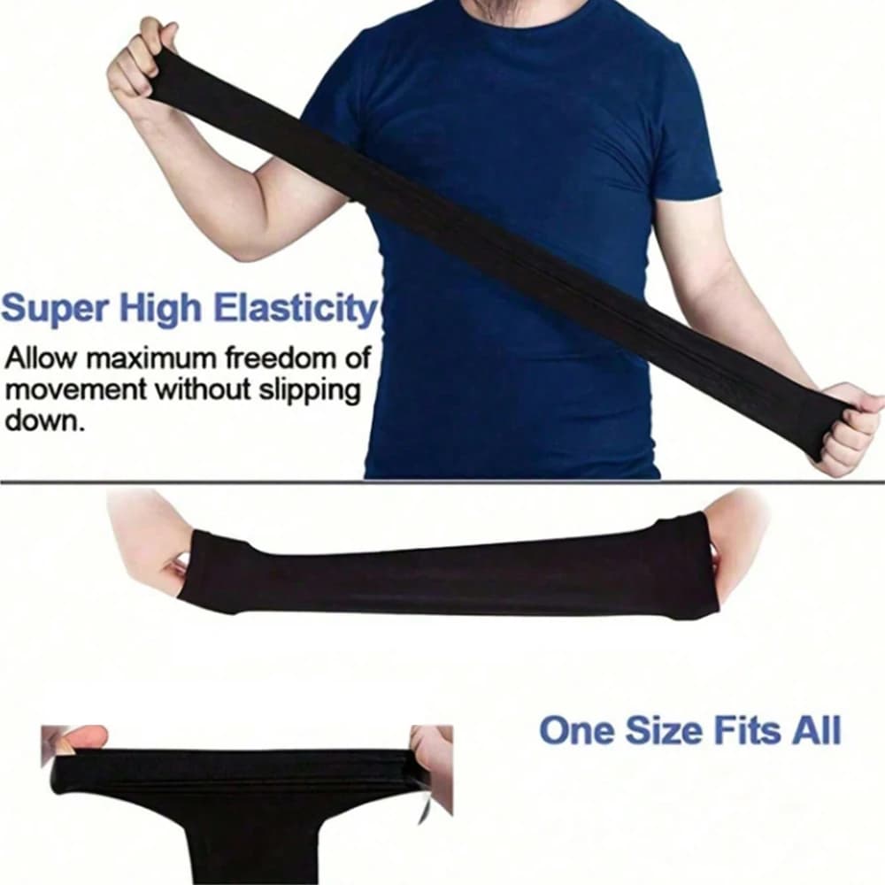 3 Pairs UV Sun Protection Arm Sleeves Ice Silk Unisex Summer Outdoor Riding — image 6