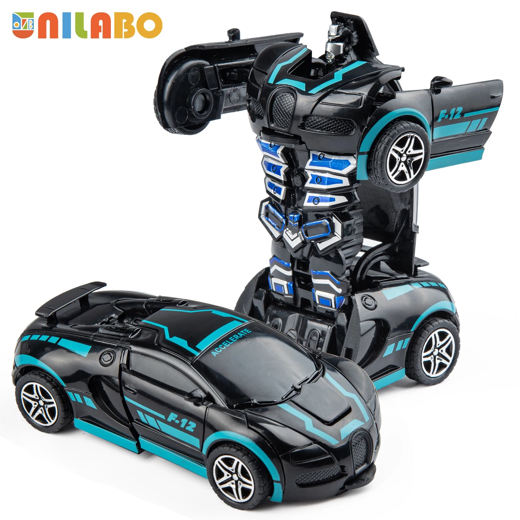 Transformable Robot Sports Car Toy Educational Kids Gift No Batteries Required — image 11
