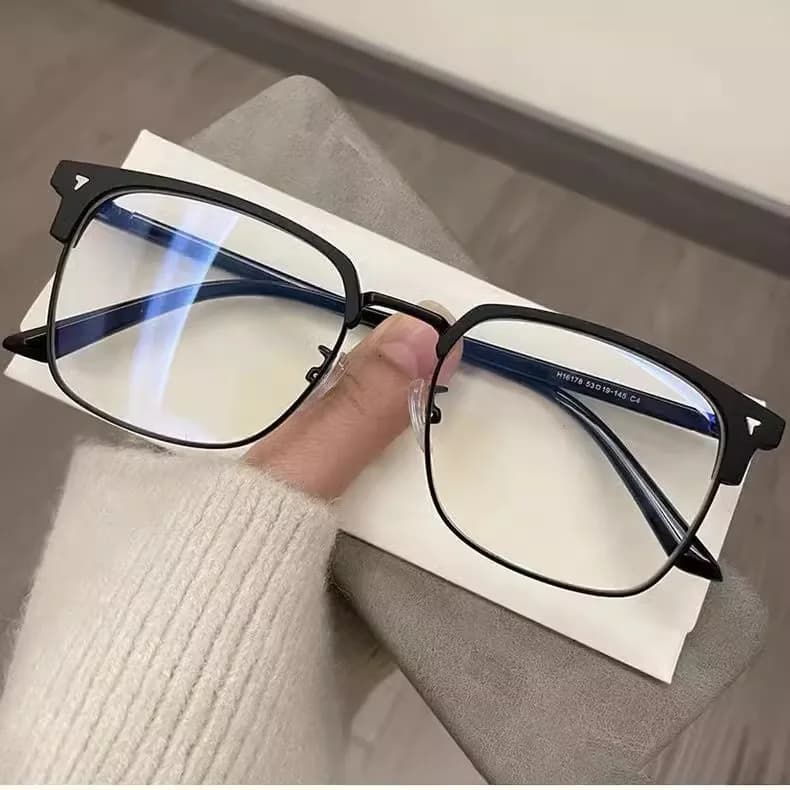 Men's Photochromic Glasses Half Frame Anti-Blue Light Computer Glasses — image 11