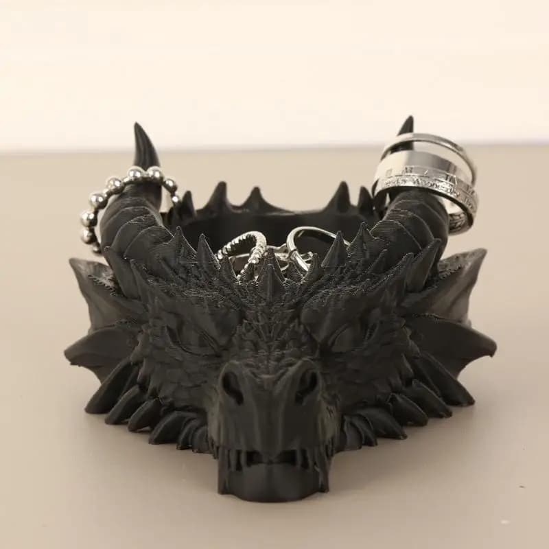 Gothic Dragon Head Storage Tray Jewellery Display Rack Fantasy Organiser — image 2