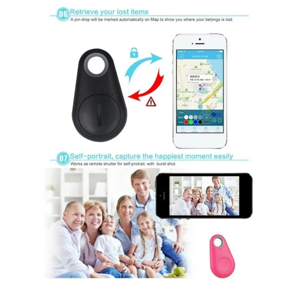 GPS Tracker Bluetooth 4.0 Pet Dog Child Bag Key Finder Anti-lost Tag New Mini UK — image 6