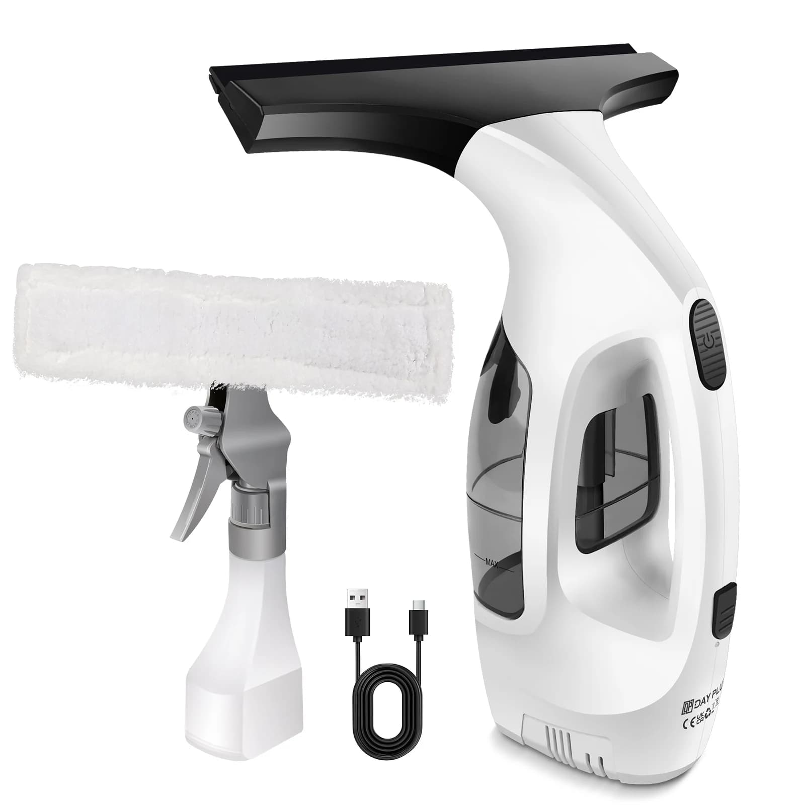 Cordless Window Vacuum Cleaner Rechargeable Glass Shower Mirror Squeegee Cleaner — image 7